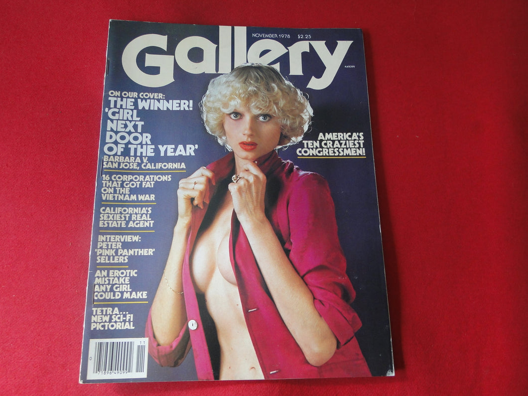 Vintage Nude Erotic Sexy Adult Magazine Gallery November 1978     JB35
