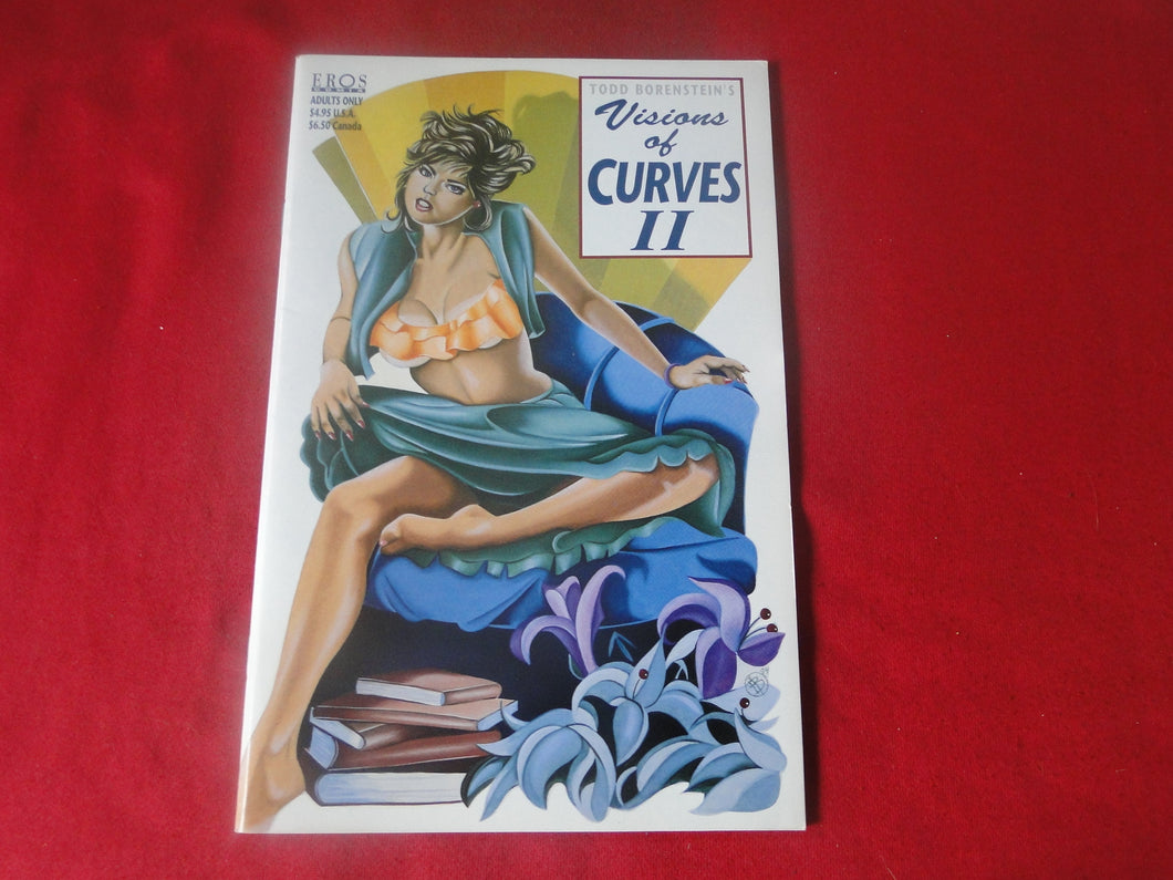 Vintage Nude Erotic Sexy Adult Men's Comic Book Visions of Curves II JB31