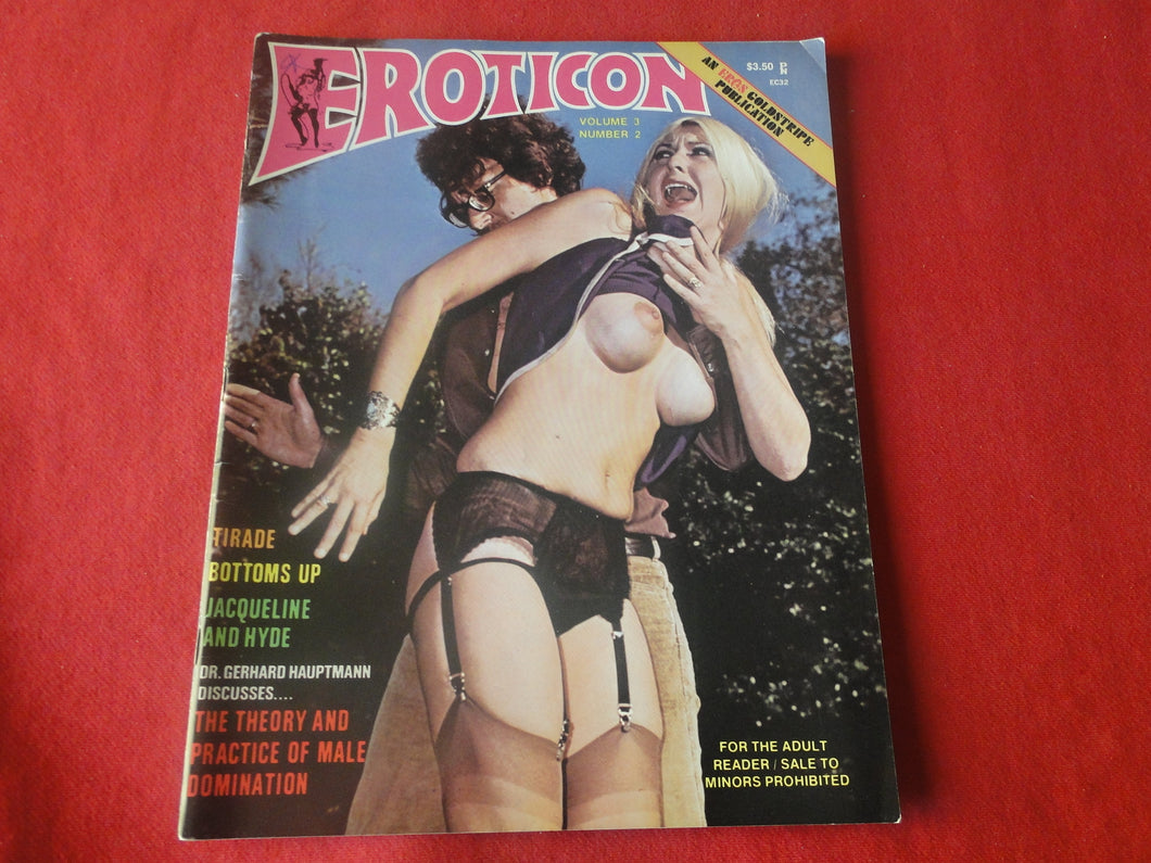 Vintage Nude Erotic Sexy Adult Magazine Eroticon Eros Goldstripe 1972        P87