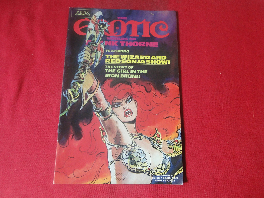 Vintage Nude Erotic Sexy Adult Men's Comic Book The Erotic World of Frank Thorne #6  JB31