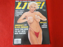 Load image into Gallery viewer, Vintage Nude Erotic Sexy Adult Magazine Live March 1993              JB7
