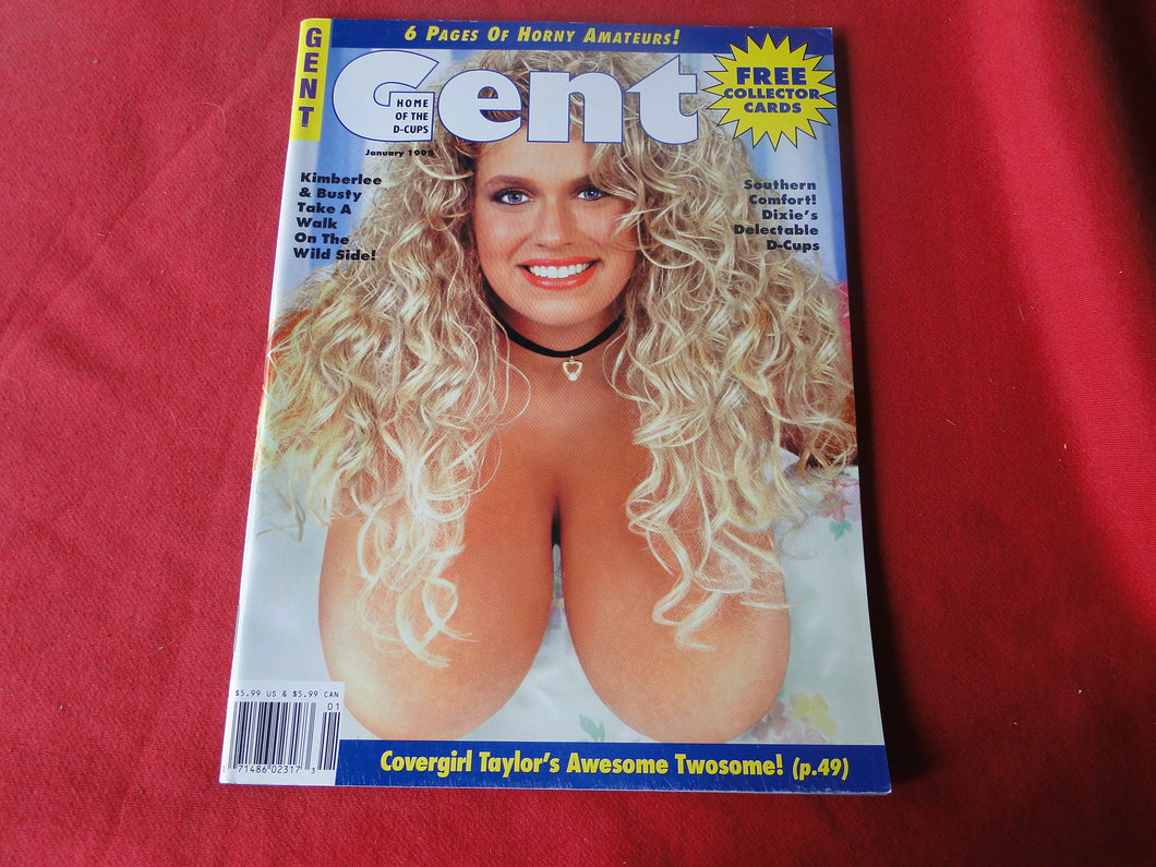 Vintage Nude Erotic Sexy Adult Big Tit Magazine Gent January 1995       AS