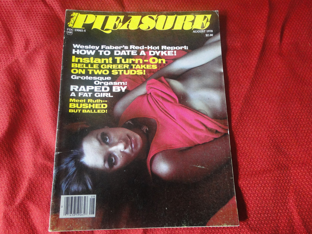 Vintage Nude Erotic Sexy Adult Magazine Man's Pleasure August 1978      JB54