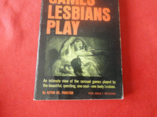 Load image into Gallery viewer, Vintage Erotic Adult Paperback Book/Novel Erotic Games Lesbians Play 1967       HC1

