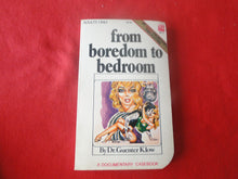 Load image into Gallery viewer, Vintage Erotic Adult Paperback Book/Novel From Boredom To Bedroom Eros Goldstripe 1971    HC1
