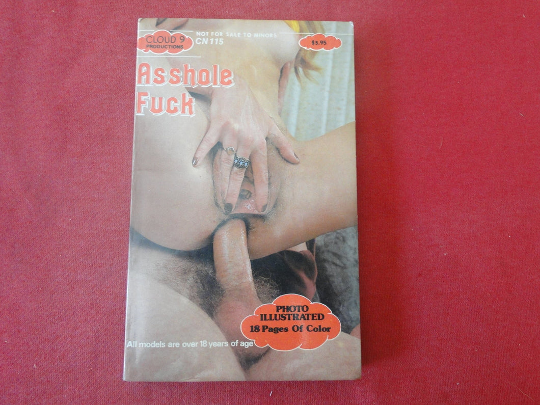 Vintage Erotic Adult Paperback Book/Novel Asshole Fuck Photo Illustrated       PB3