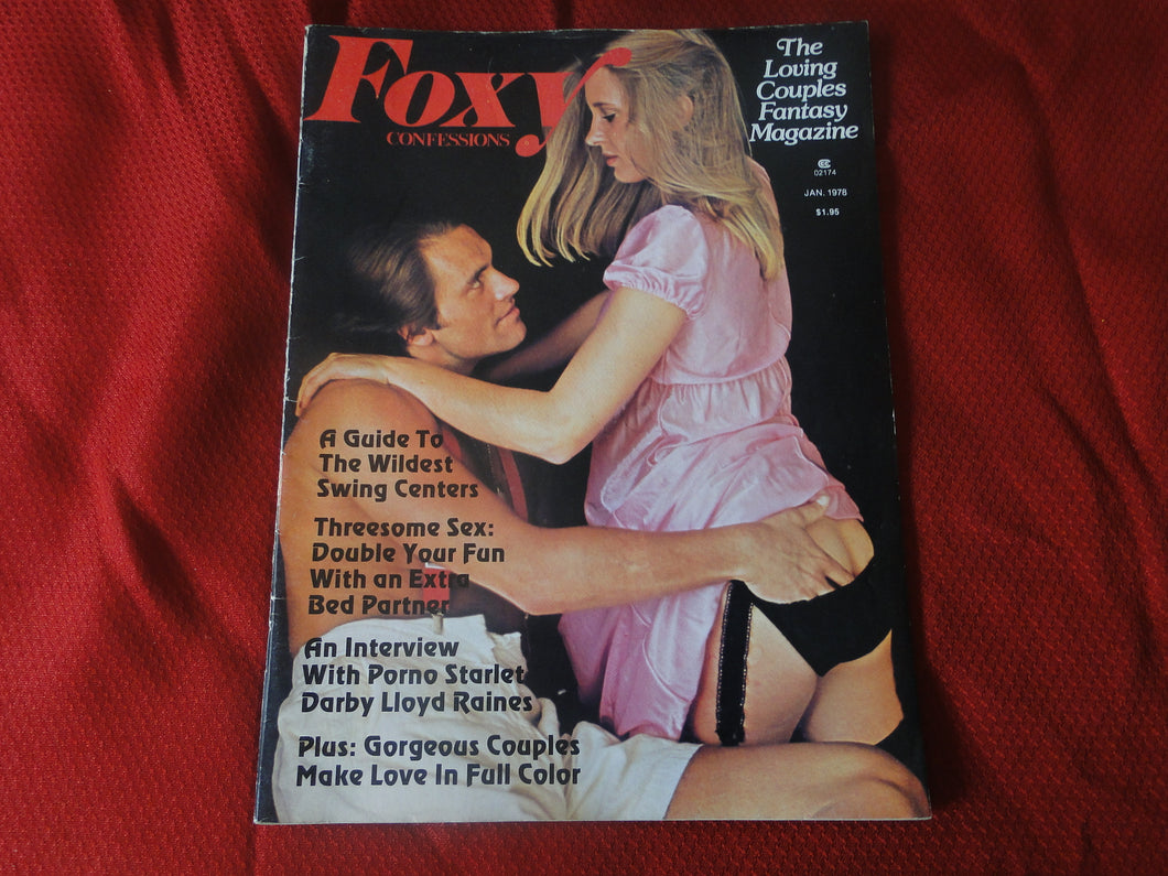 Vintage Nude Erotic Sexy Adult Magazine Foxy Confessions January 1978    JB54