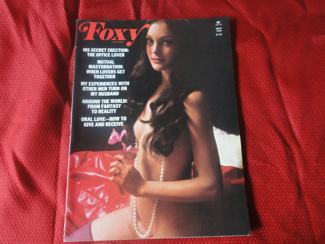 Vintage Nude Erotic Sexy Adult Magazine Foxy Confessions March 1978      JB54