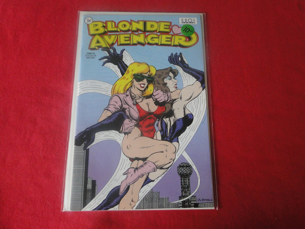 Vintage Nude Erotic Sexy Adult Comic Book The Blonde Avenger Blitz Weasel #1     X33