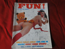 Load image into Gallery viewer, Vintage Nude Erotic Sexy Adult Magazine Fun #1 August 1976     JB54

