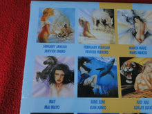 Load image into Gallery viewer, Vintage Large Semi-Nude Pinup Wall Calendar 1991 Graphic Fantasy SEALED 12 x 12E
