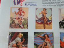 Load image into Gallery viewer, Vintage Large Semi-Nude Pinup Wall Calendar Elvgren&#39;s Pinups 12 x 12 Inches 1996

