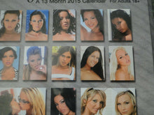 Load image into Gallery viewer, Vintage Large Semi-Nude Pinup Wall Calendar SEALED 12 x 12 2015 Nude Hot Girls B
