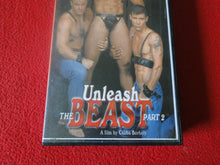 Load image into Gallery viewer, Vintage Adult Erotic Gay Interest VHS Tape BDSM Unleash the Beast Part 2
