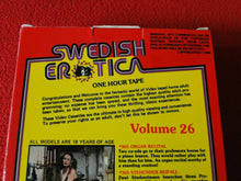 Load image into Gallery viewer, Vintage Adult XXX VHS Porn Tape Video 18 Y.O. + Swedish Erotica Vol. 26       CI

