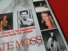 Load image into Gallery viewer, Vintage Semi-Nude Pinup Wall Calendar Kate Moss 1999 16 x 12 SEALED NOS        P
