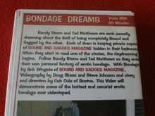 Load image into Gallery viewer, Vintage Adult Erotic Gay Interest VHS Tape BDSM Bondage Dreams Randy Storm
