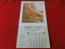 Load image into Gallery viewer, Vintage Semi-Nude Pinup Wall Calendar 1975 Playboy 17 x 10 Swedesboro Auto     H

