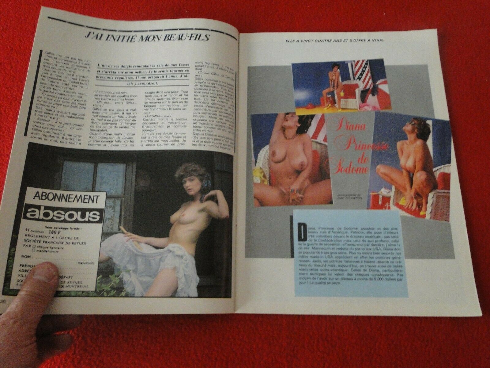 Vintage Erotic Sexy Adult XXX Porn French Magazine Absous 40A â€“ Ephemera  Galore