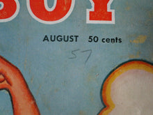 Load image into Gallery viewer, Vintage 18 Year Old + Nude Erotic Sexy Adult Men&#39;s Magazine Playboy Aug. 1957 GS
