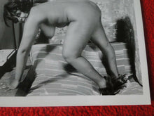 Load image into Gallery viewer, Vintage Original Nude Large Breasted Woman Erotic Pinup Silver Gelatin Photo  K
