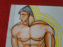 Load image into Gallery viewer, Vintage Original Art Drawing/Painting/Ink/Paint Gay Interest Nude Man Signed
