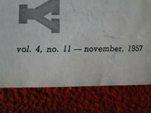 Load image into Gallery viewer, Vintage 18 Year Old + Sexy Erotic Adult Men&#39;s Magazine Playboy Nov. 1957    G48E
