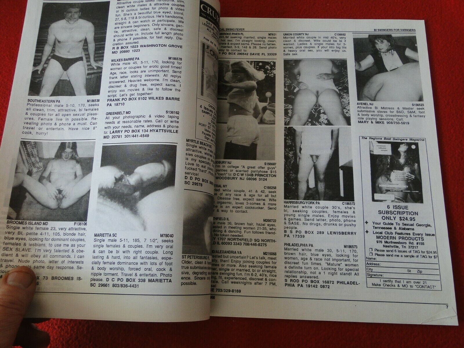 Vintage 18 YO + Nude Erotic Adult Mens Magazine Local Swing Fever pic