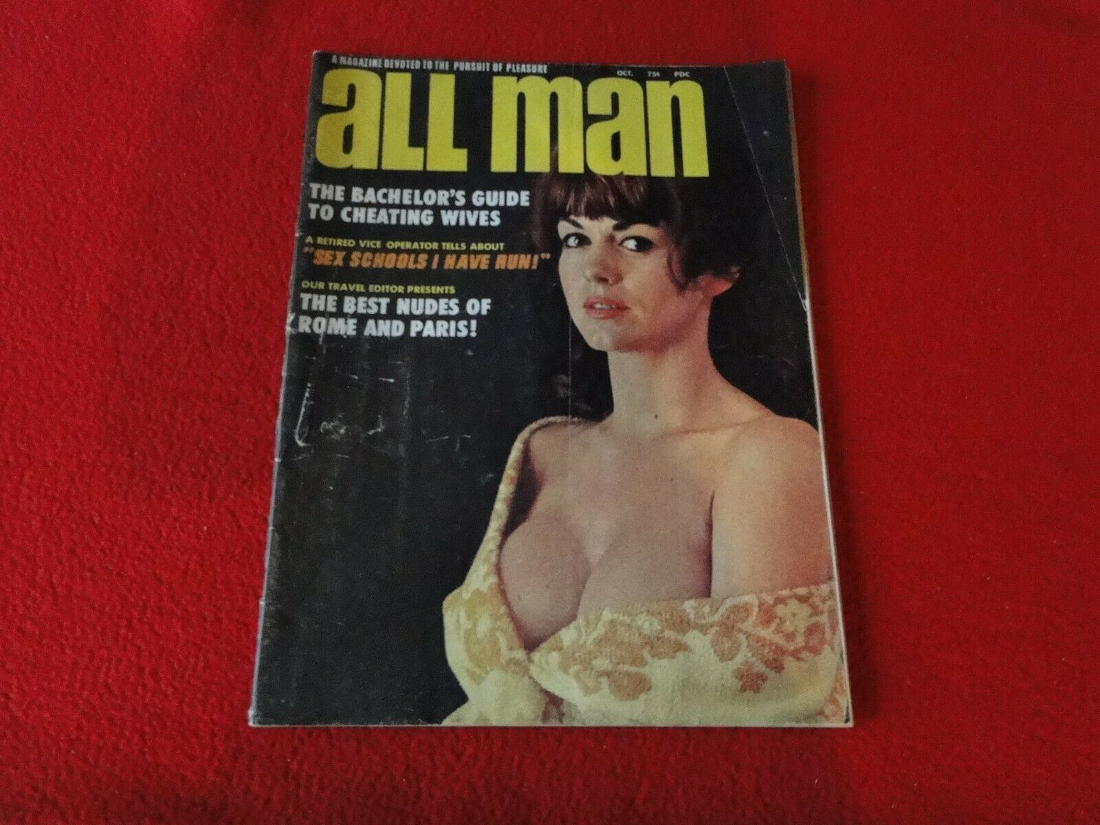 Vintage 18 Year Old + Nude Erotic Adult Magazine All Man pic