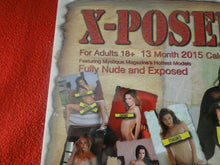 Load image into Gallery viewer, Vintage Large Semi-Nude Pinup Wall Calendar SEALED 12 x 12 2015 X-Posed        B
