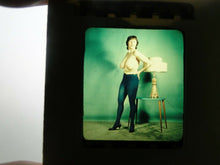 Load image into Gallery viewer, Nude 3D Realist Stereo View Slide Busty Vintage 1950's Pinup Linda West
