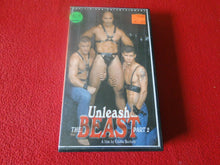 Load image into Gallery viewer, Vintage Adult Erotic Gay Interest VHS Tape BDSM Unleash the Beast Part 2
