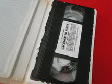 Load image into Gallery viewer, Vintage Adult Erotic Gay Interest VHS Tape License To Fuck
