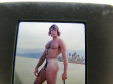 Load image into Gallery viewer, VINTAGE 35MM SLIDE MALE GAY INTEREST BEEFCAKE MUSCLE NUDE HOT HUNG BUFF A68
