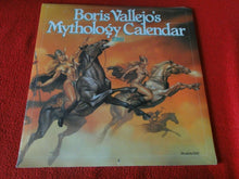 Load image into Gallery viewer, Vintage Large Semi-Nude Pinup Wall Calendar 1989 Boris Vallejo's Mythology     E
