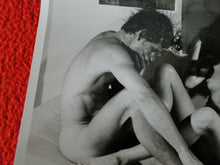 Load image into Gallery viewer, Vintage 18 Year Old + Original Silver Gelatin Nude Women Threesome Orgy Photo  @
