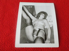 Load image into Gallery viewer, Vintage Original 50&#39;s Nude Woman Hairy Bush Garter Silver Gelatin Pinup Photo
