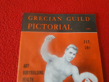 Load image into Gallery viewer, Grecian Guild Pictorial Male Beefcake Homoerotic Magazine Gay Interest Jan. 1958
