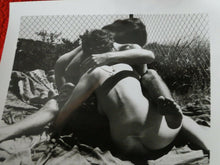 Load image into Gallery viewer, Vintage 18 Year Old + Original Silver Gelatin Nude Women Threesome Orgy Photo  @
