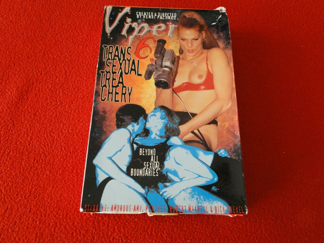 Vintage Adult XXX VHS Porn Tape Video 18 Year Old + Viper 6 Trans Sexual     CF