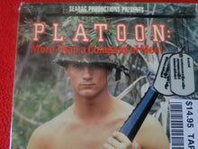 Load image into Gallery viewer, Vintage Adult Erotic Gay Interest VHS Tape Platoon                             B

