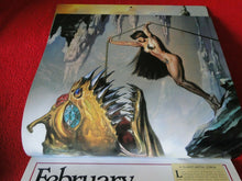 Load image into Gallery viewer, Vintage Large Semi-Nude Pinup Wall Calendar 1994 Boris Vallejo's Mythology     E
