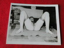 Load image into Gallery viewer, Vintage Original 50's 18 + Nude Woman Hairy Bush Silver Gelatin Pinup Photo   HB
