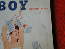 Load image into Gallery viewer, Vintage 18 Year Old + Sexy Erotic Adult Men&#39;s Magazine Playboy Nov. 1957    G48E
