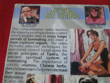 Load image into Gallery viewer, Vintage Adult Erotic XXX Porn VHS Tape Mastering Ejaculatory Control          A3
