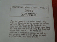 Load image into Gallery viewer, Vintage Adult XXX VHS Porn Tape Video 18 Y.O. + Shannon's Brown Video Vol 1   CI
