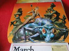 Load image into Gallery viewer, Vintage Large Semi-Nude Pinup Wall Calendar 1994 Boris Vallejo's Mythology     E
