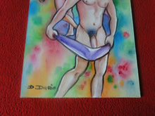 Load image into Gallery viewer, Vintage Original Art Water Color Painting Gay Interest Nude Man Signed Naumko
