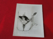 Load image into Gallery viewer, Vintage Original 50's 18 + Nude Woman Hairy Bush Silver Gelatin Pinup Photo   HB

