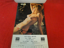 Load image into Gallery viewer, Vintage Semi-Nude Pinup Wall Calendar 1971 Al&#39;s Auto Service                   H
